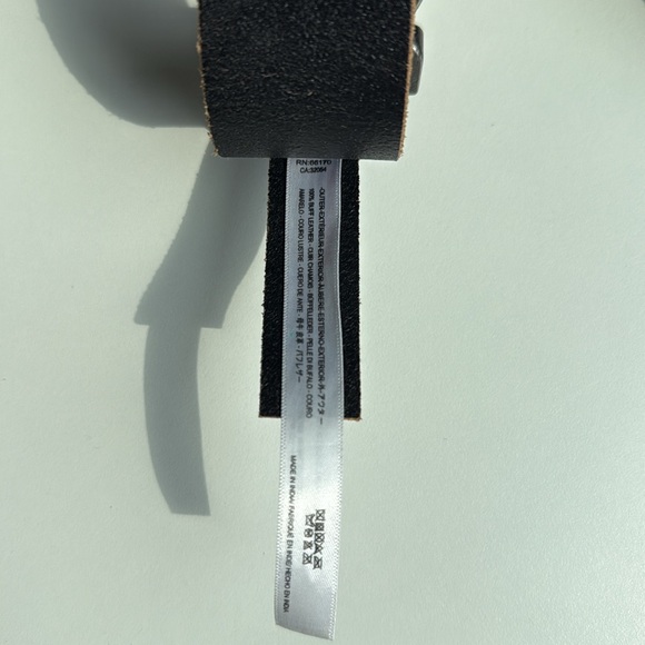 Free People - Black Leather Belt - Med/Lg, size 12/14 - Picture 3 of 4